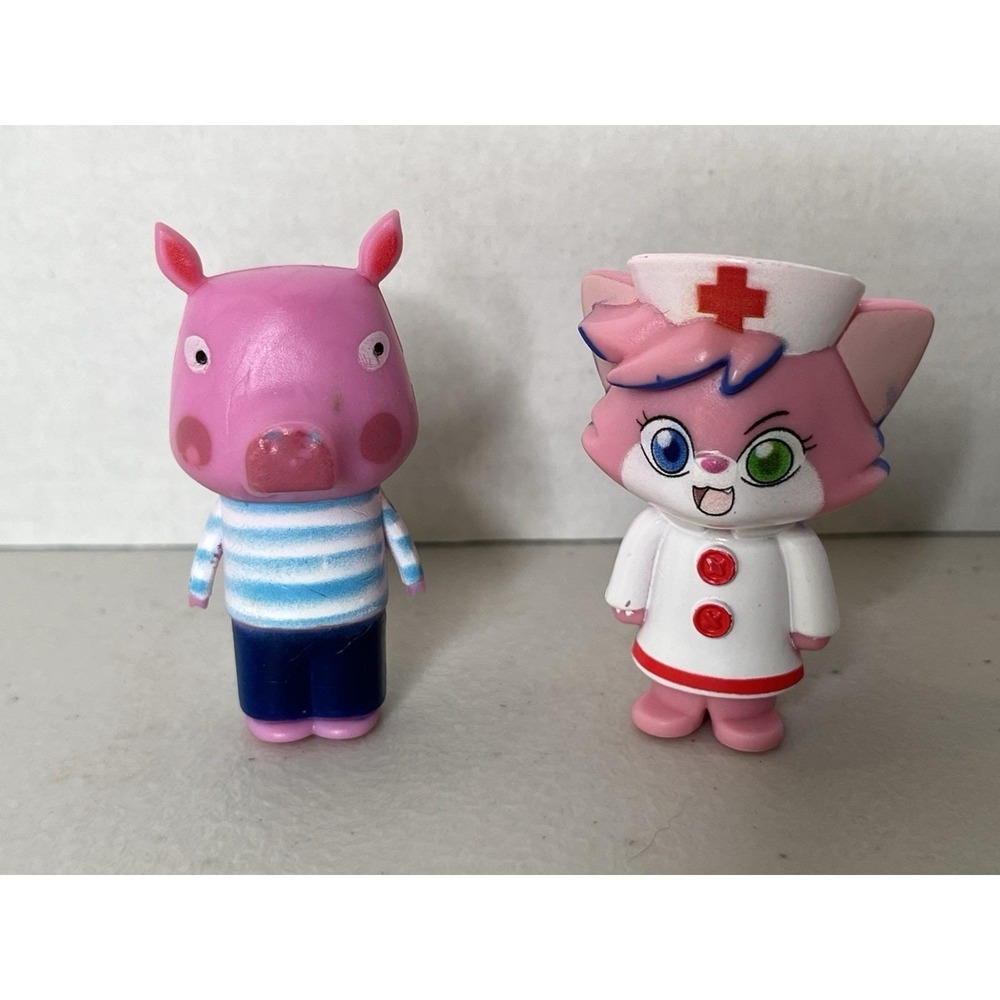 Ryans World RN Nurse Alpha Lexa Action Figure Nurse Pink Cat 3.5" &